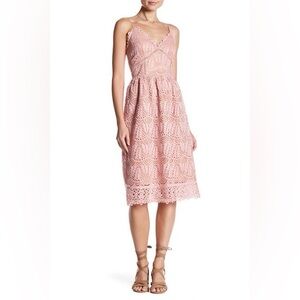 Current Air Affair Pink Lace Dress